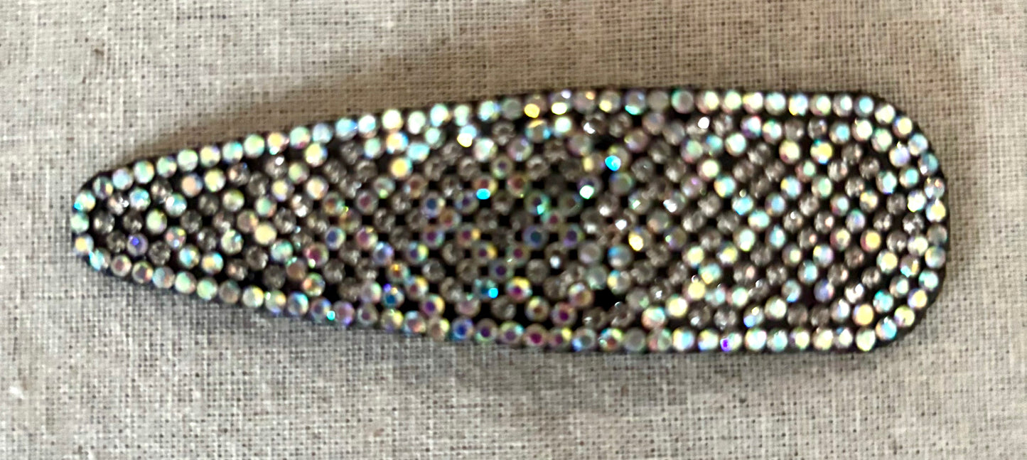 Haarspeld met strass diamantjes, 8 cm