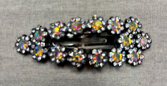 Hair clip, matte color, 9 cm