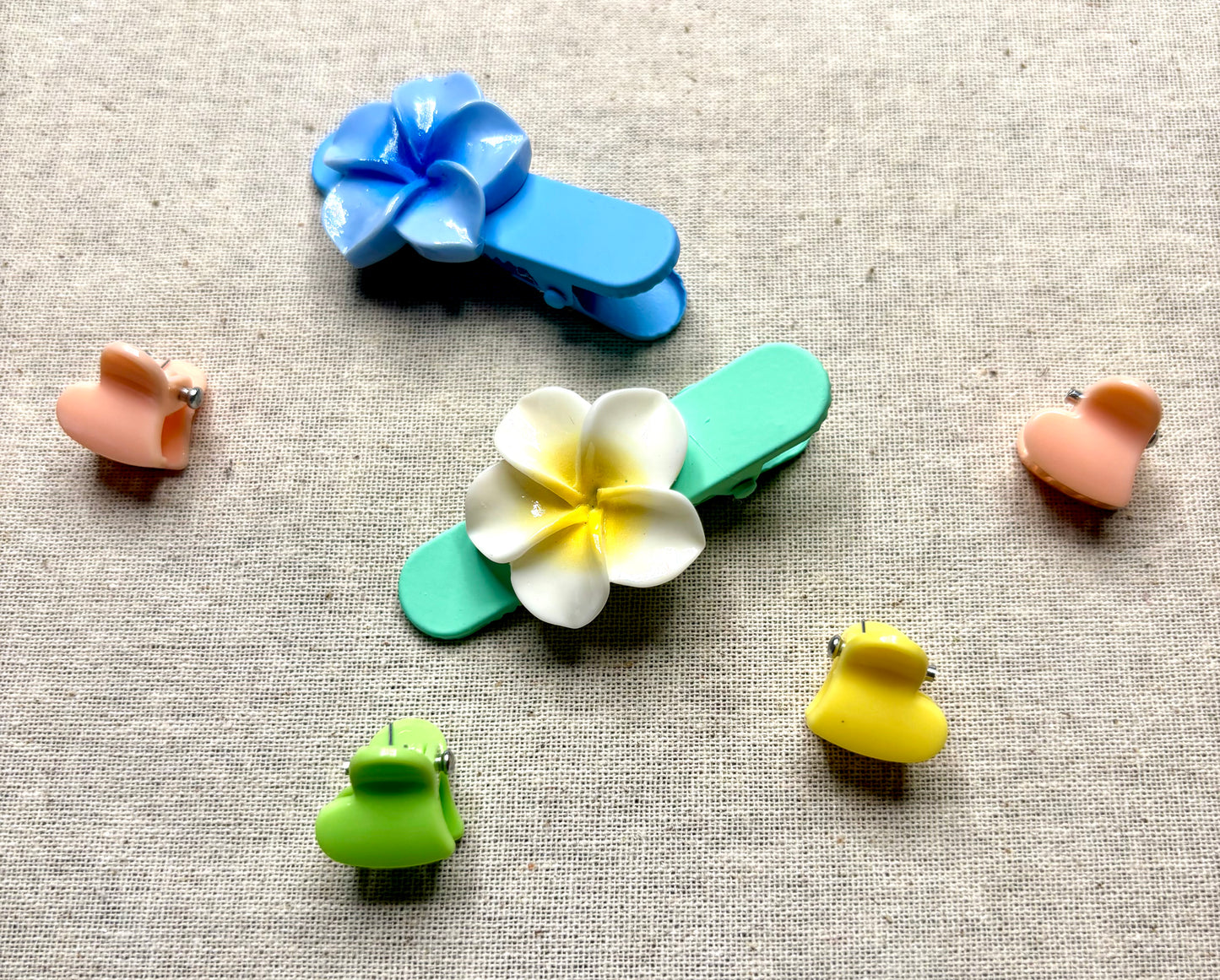 set 2 haarspeldjes en 4 mini haarklemmetjes