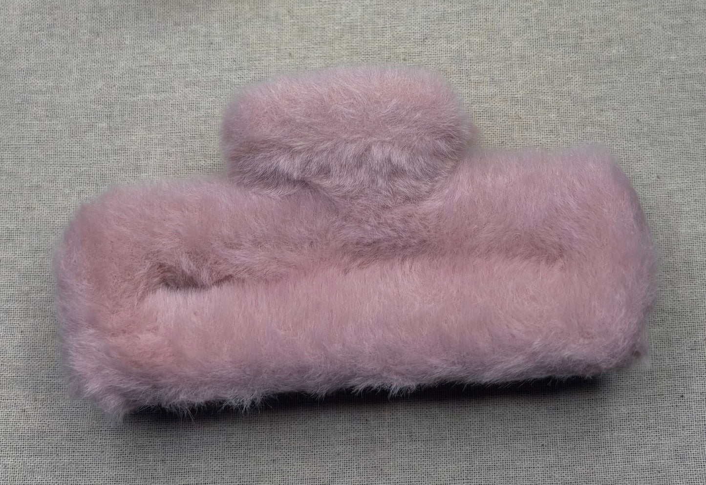 Haarspeld pluche, matte kleur, 14 cm