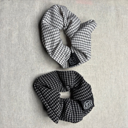 Scrunchie, woven, stylish cross-stitch