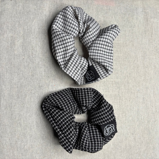 Scrunchie, woven, stylish cross-stitch