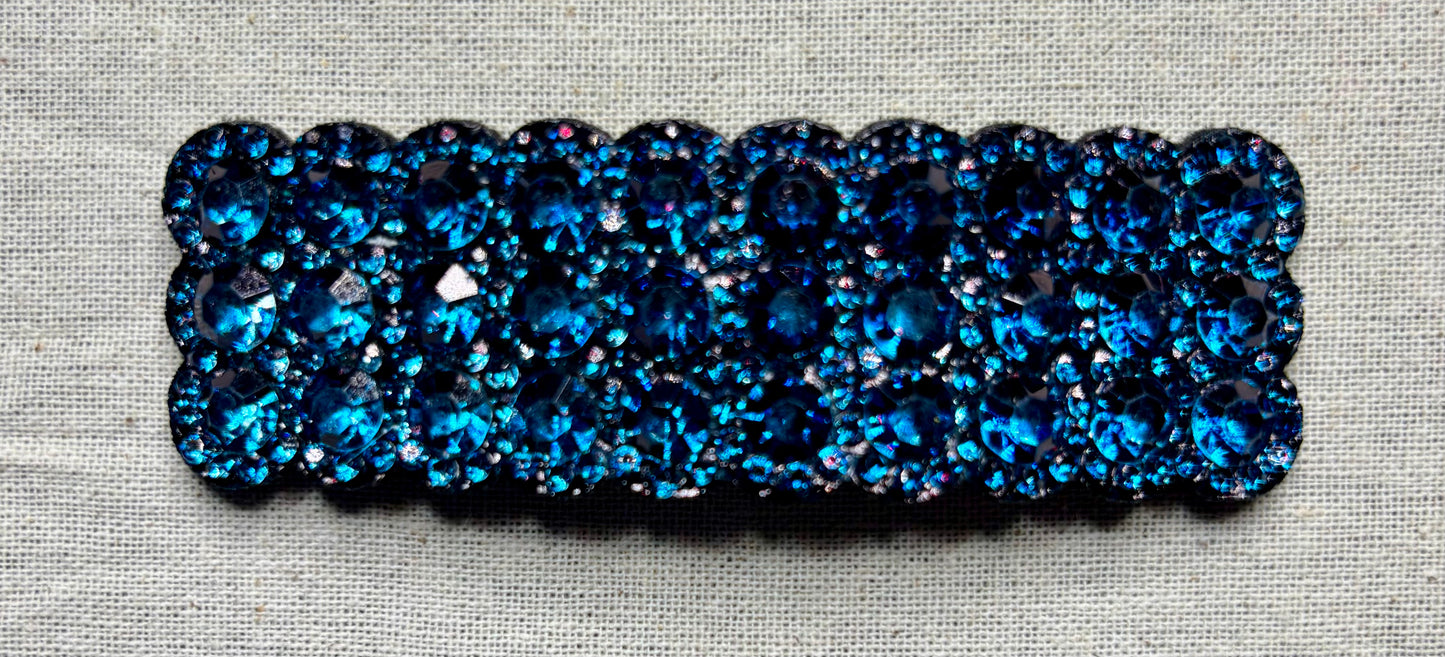 Haarspeld met strass diamantjes, 8 cm