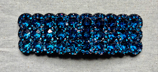 Hair clip, matte color, 9 cm