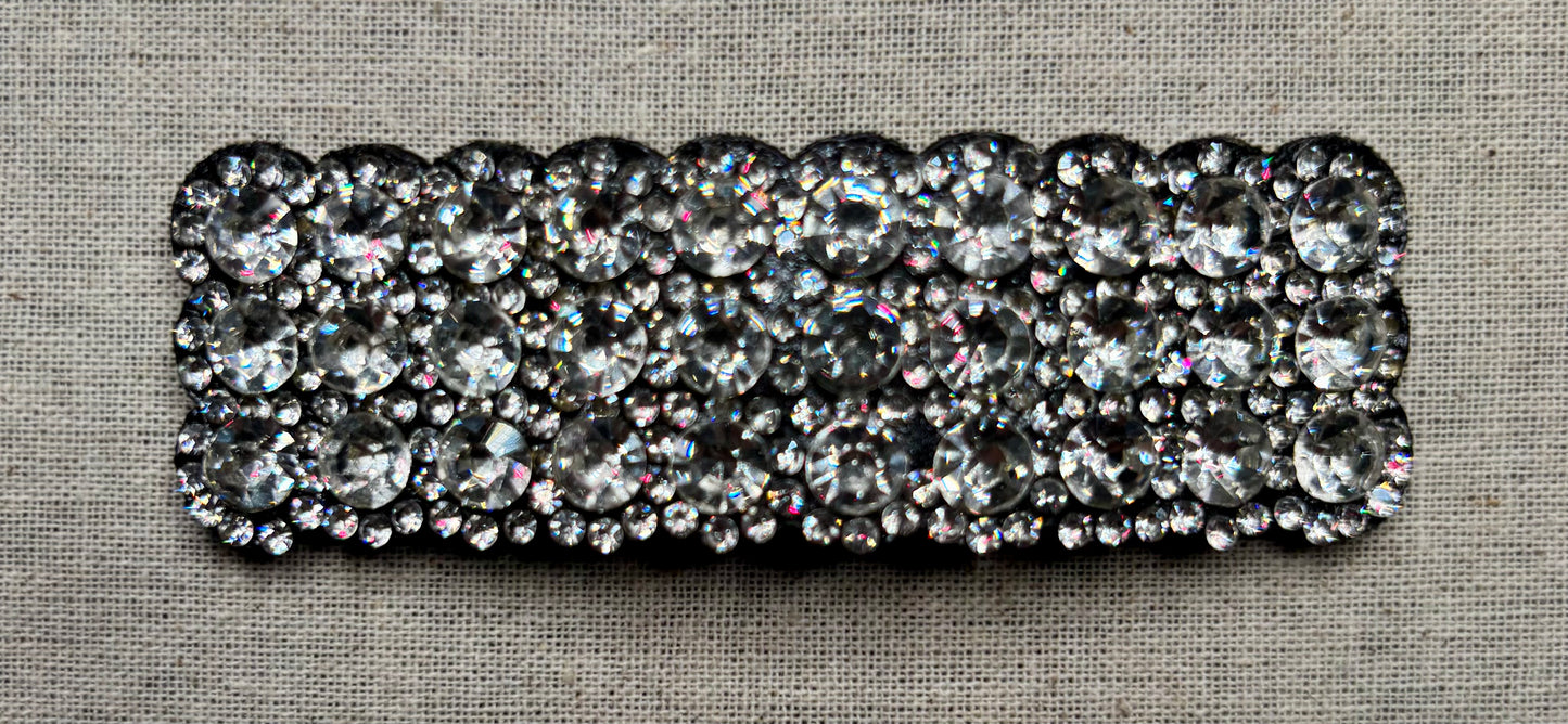 Haarspeld met strass diamantjes, 8 cm
