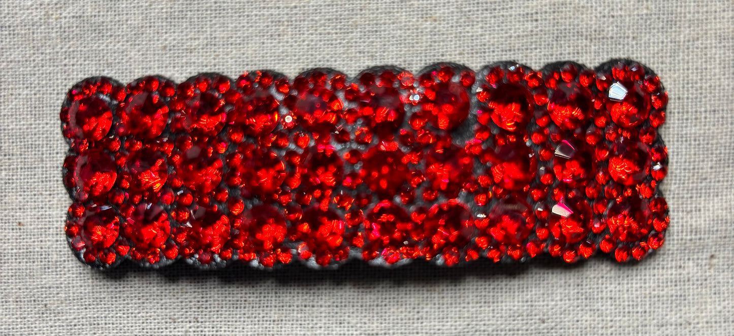 Haarspeld met strass diamantjes, 8 cm