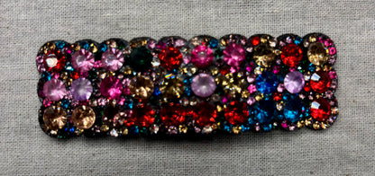 Haarspeld met strass diamantjes, 8 cm