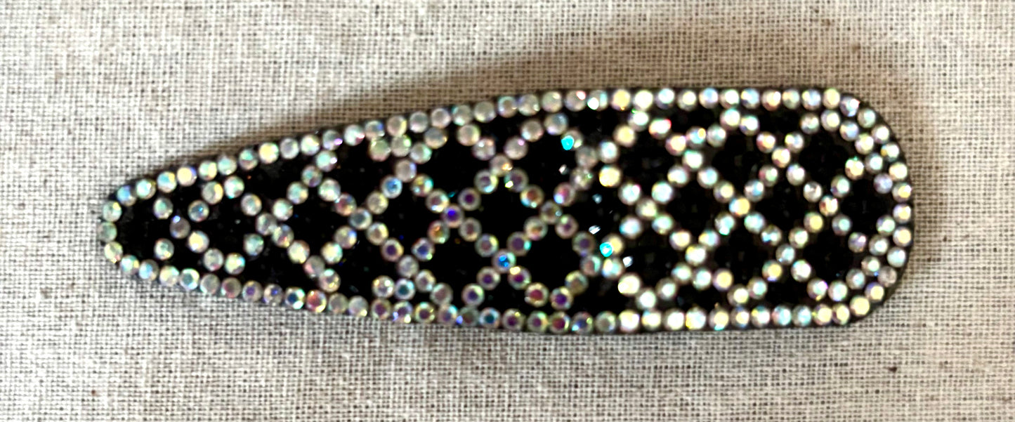 Haarspeld met strass diamantjes, 8 cm
