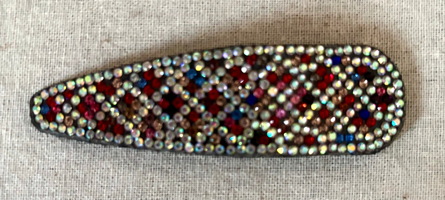 Haarspeld met strass diamantjes, 8 cm