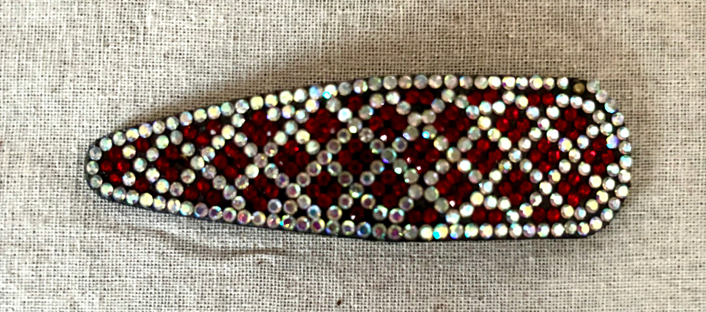 Haarspeld met strass diamantjes, 8 cm