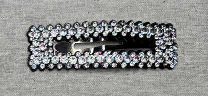 Haarspeld met strass, 8 cm