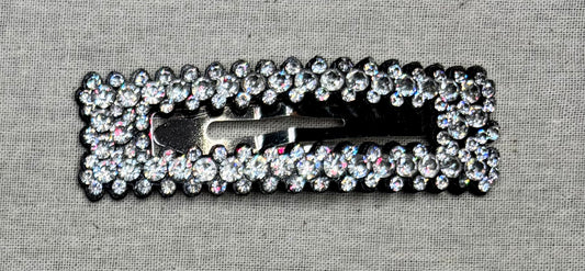 Hair clip, matte color, 9 cm
