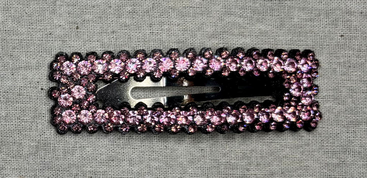 Haarspeld met strass, 8 cm