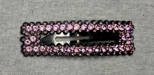 Hair clip, matte color, 9 cm