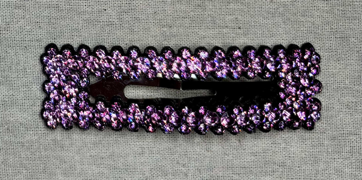 Haarspeld met strass, 8 cm