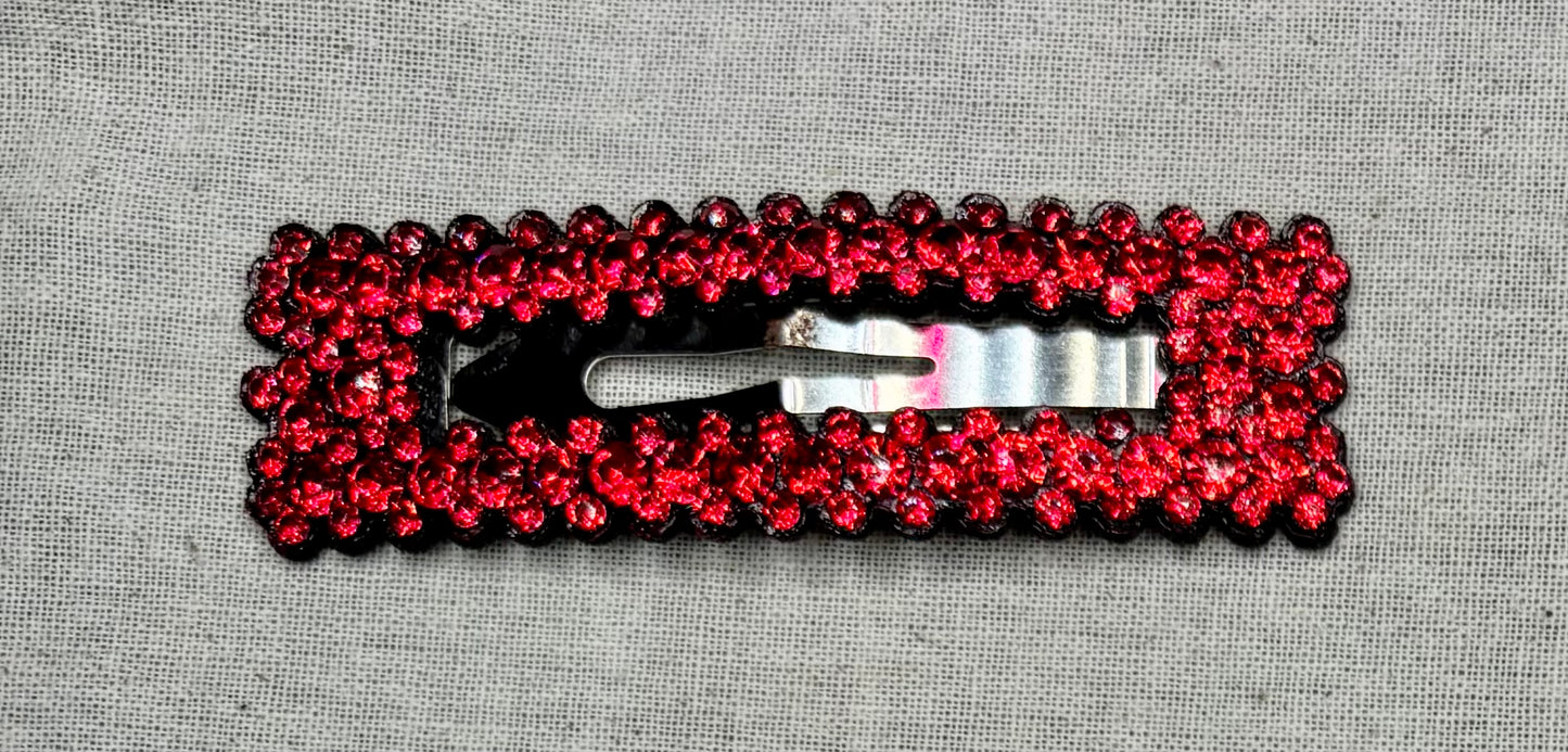 Haarspeld met strass, 8 cm
