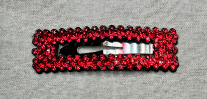 Haarspeld met strass, 8 cm