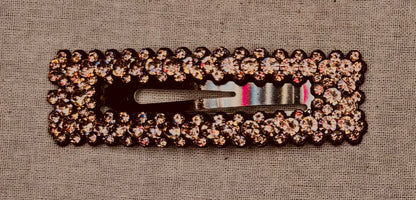 Haarspeld met strass, 8 cm