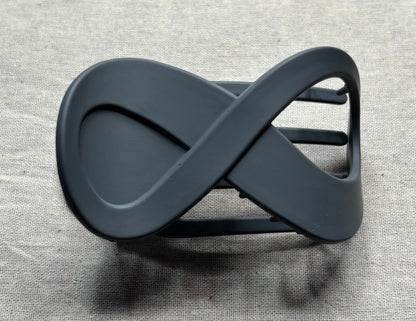Haarspeld 'infinity', matte kleur, 9 cm