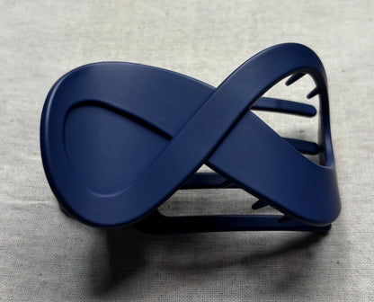 Haarspeld 'infinity', matte kleur, 9 cm