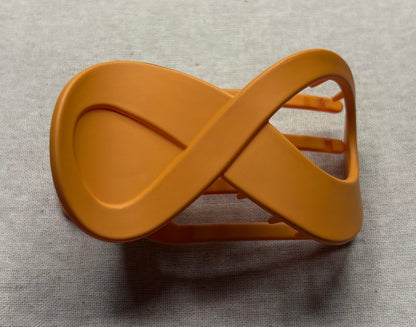 Haarspeld 'infinity', matte kleur, 9 cm