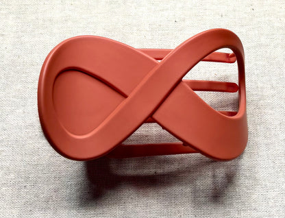 Haarspeld 'infinity', matte kleur, 9 cm