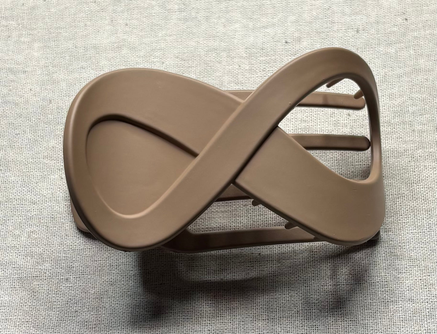 Haarspeld 'infinity', matte kleur, 9 cm