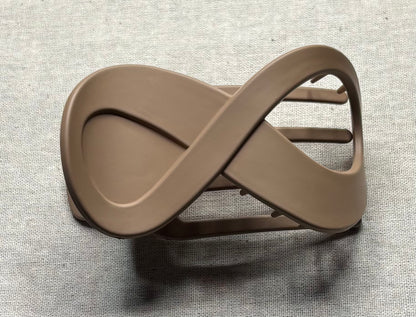 Haarspeld 'infinity', matte kleur, 9 cm