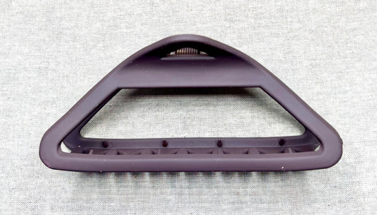 Oval brooch, matte color, 11 cm