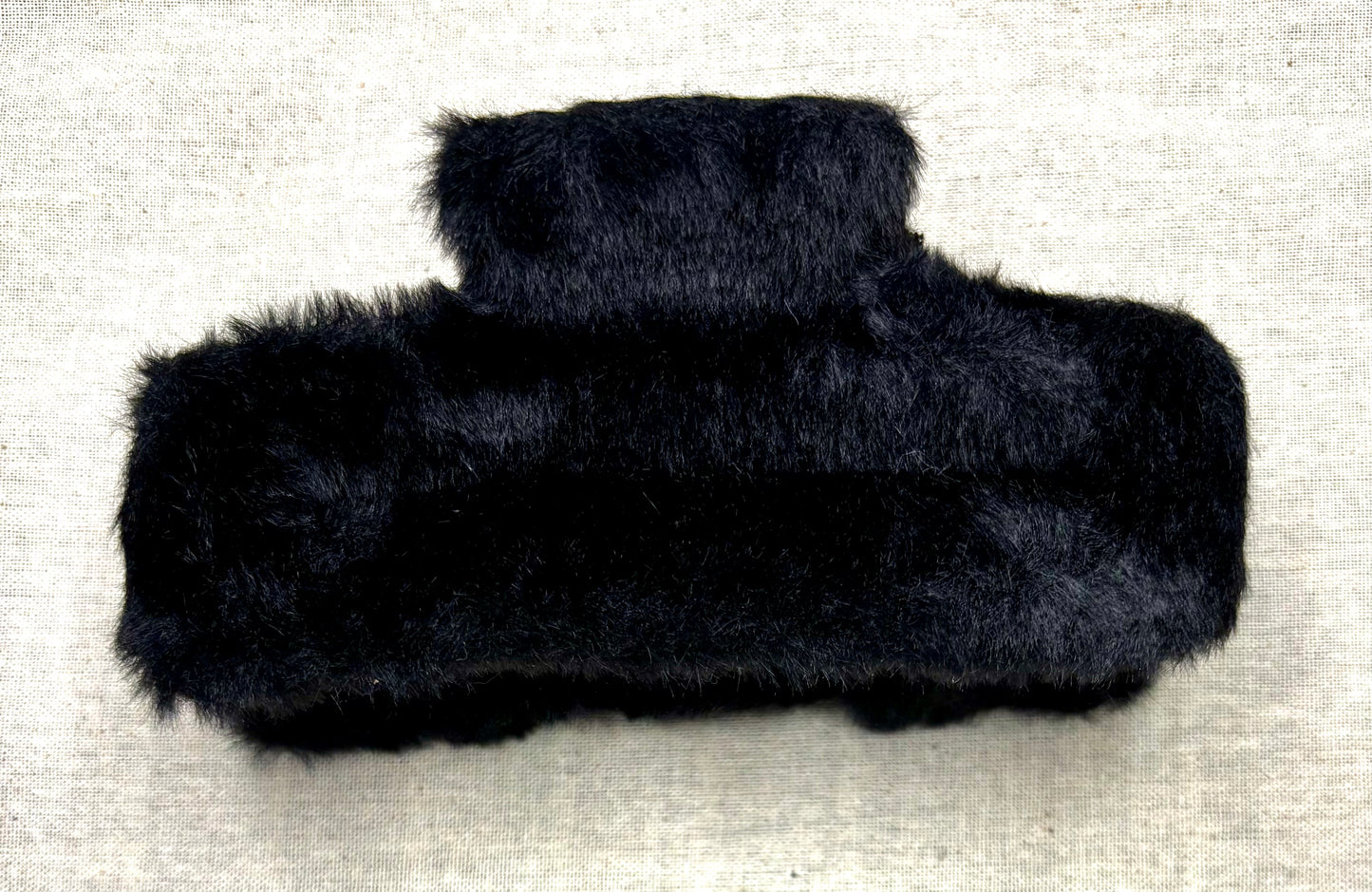 Haarspeld pluche, matte kleur, 14 cm