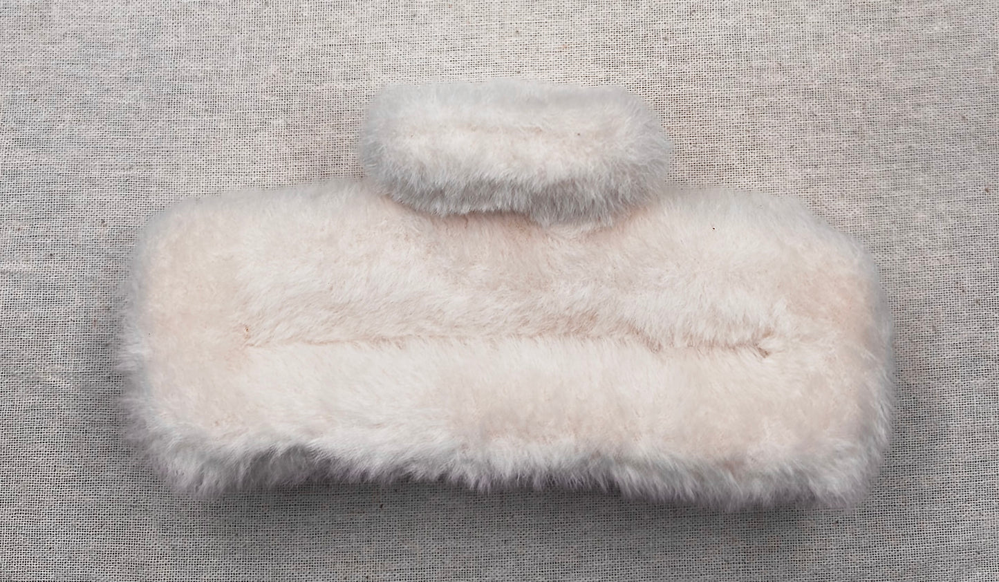 Haarspeld pluche, matte kleur, 14 cm
