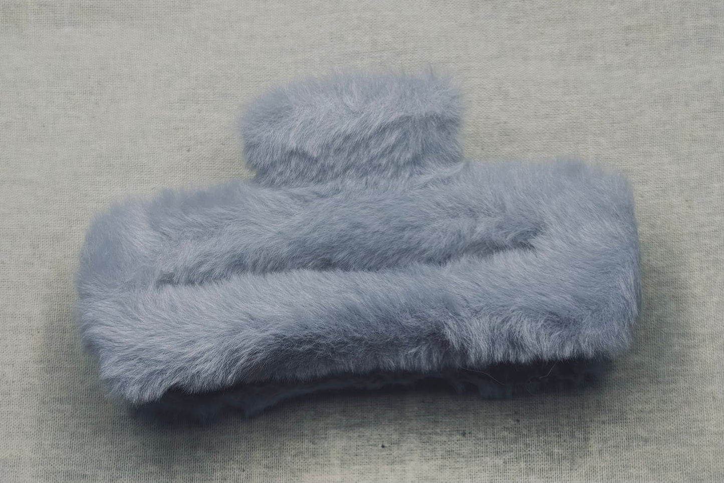 Haarspeld pluche, matte kleur, 14 cm
