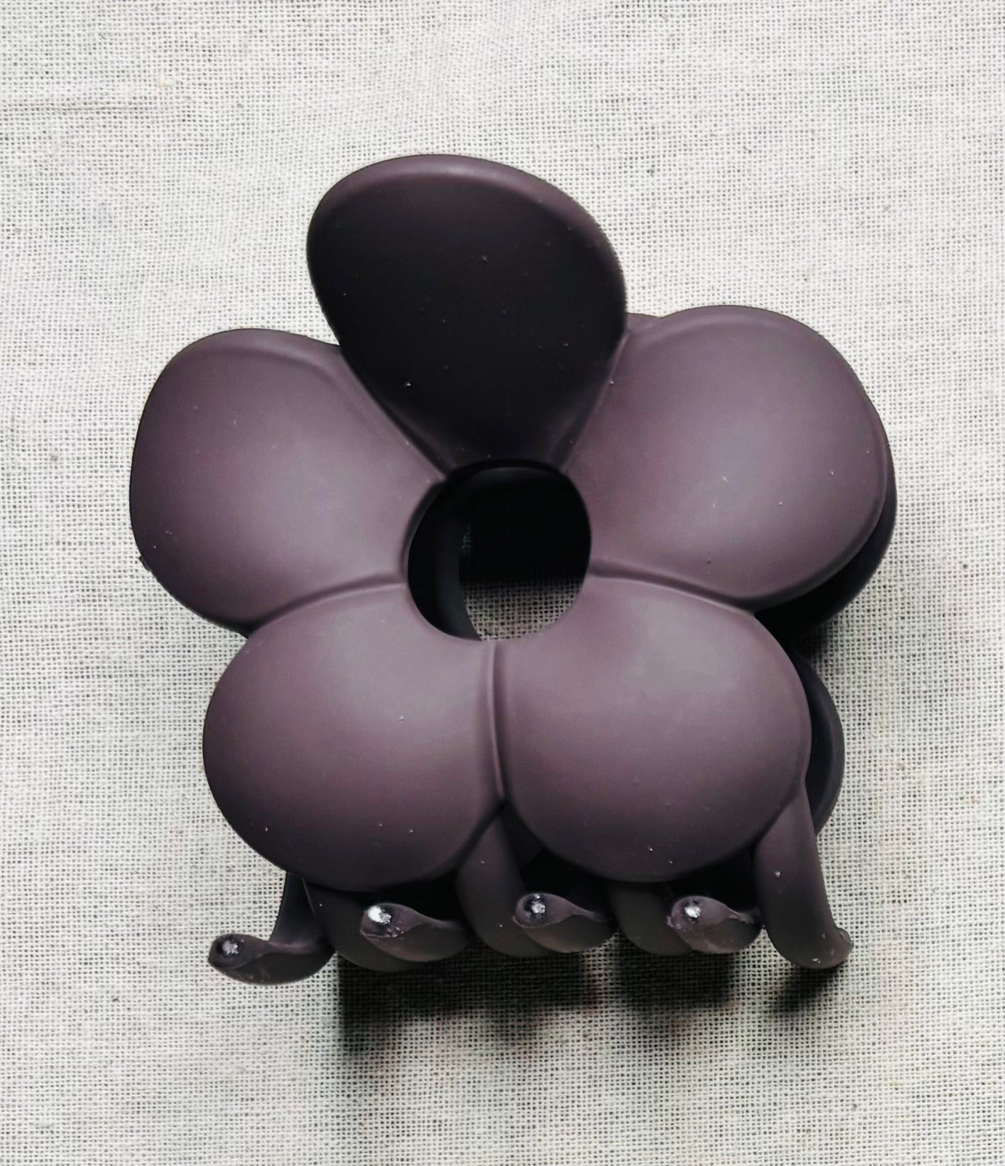 Haarspeld bloem, matte kleur, 7 cm