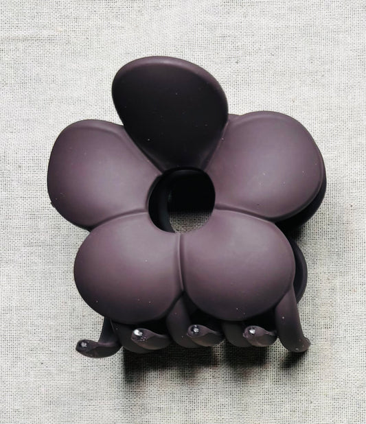 Hairpin flower, matte color, 7 cm