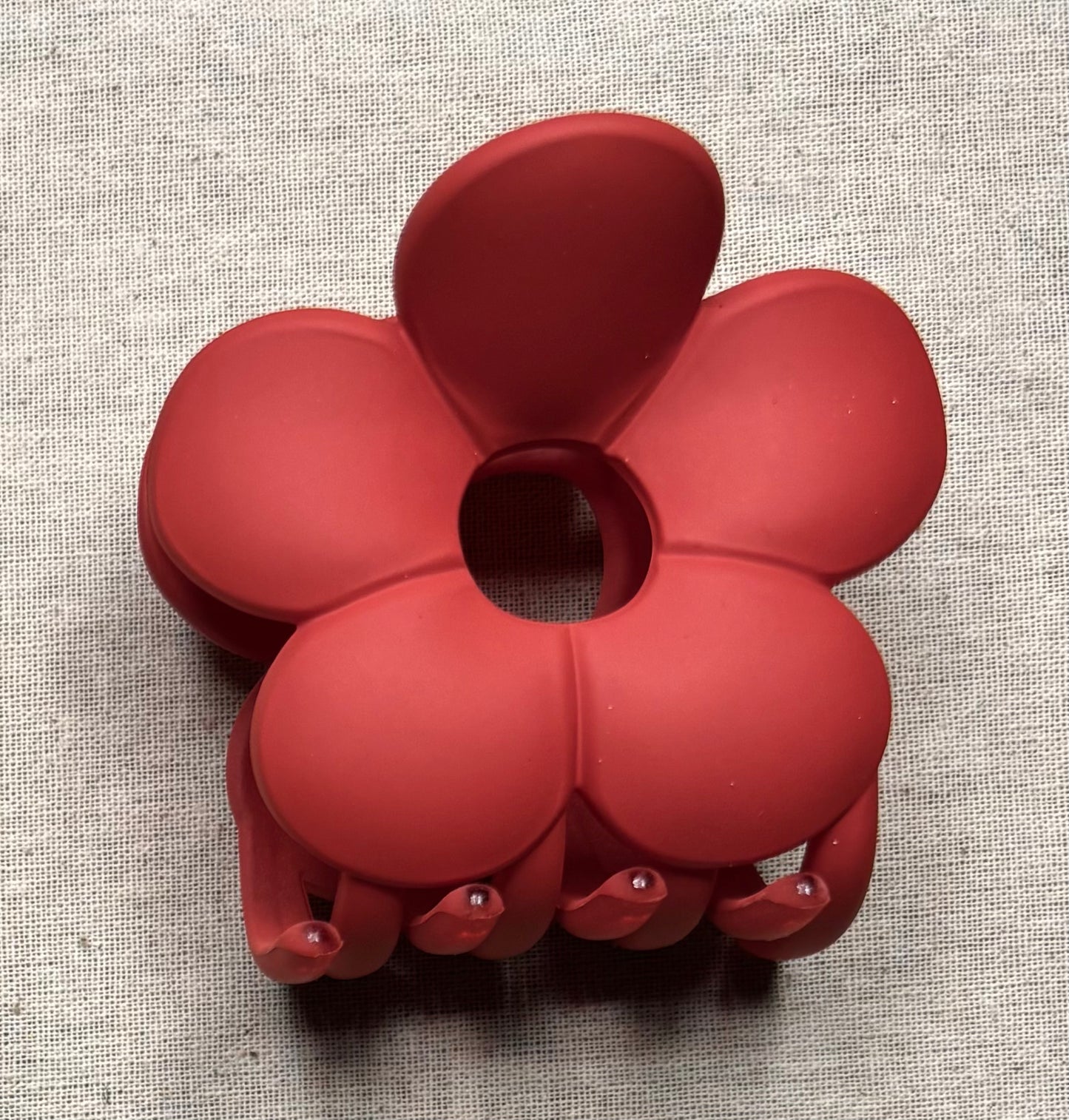 Haarspeld bloem, matte kleur, 7 cm
