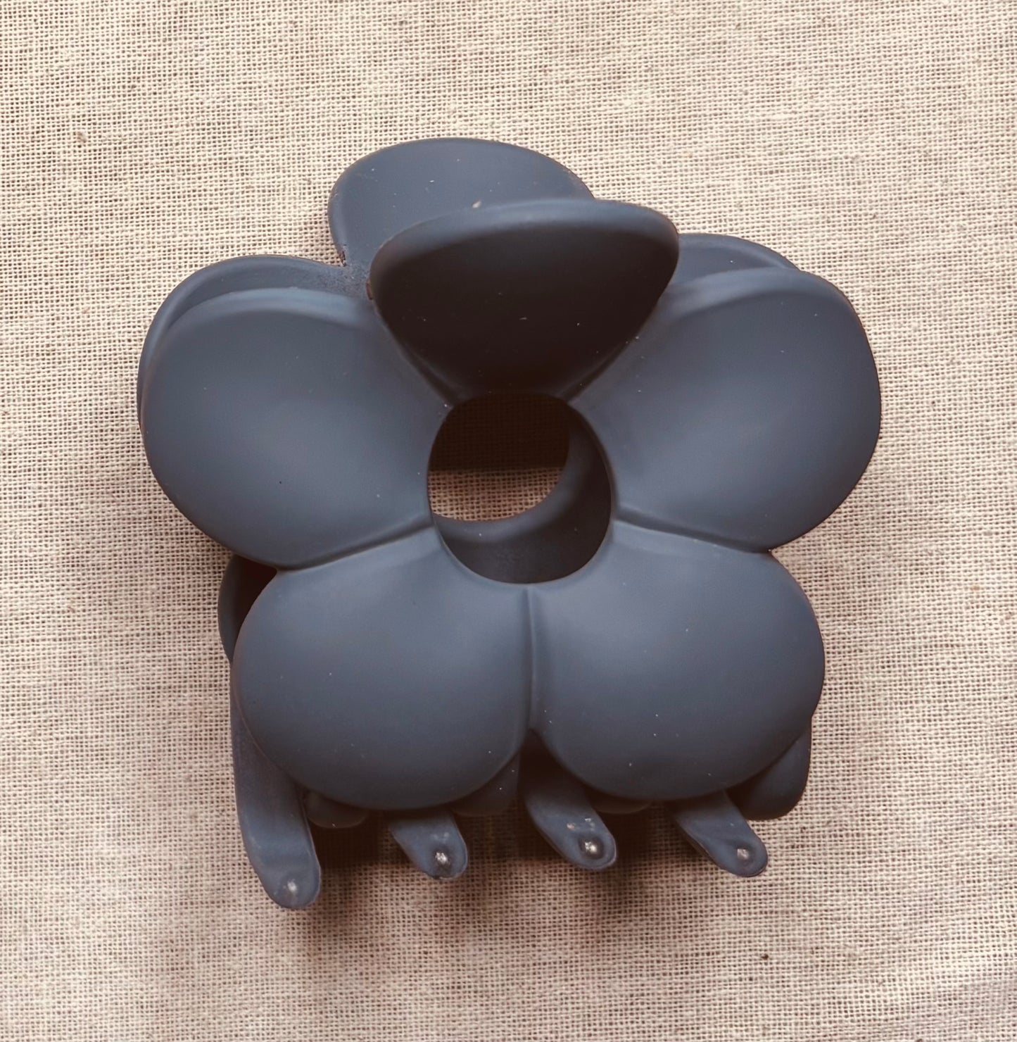 Haarspeld bloem, matte kleur, 7 cm