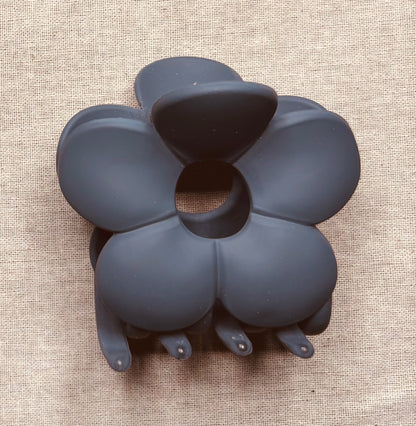 Haarspeld bloem, matte kleur, 7 cm