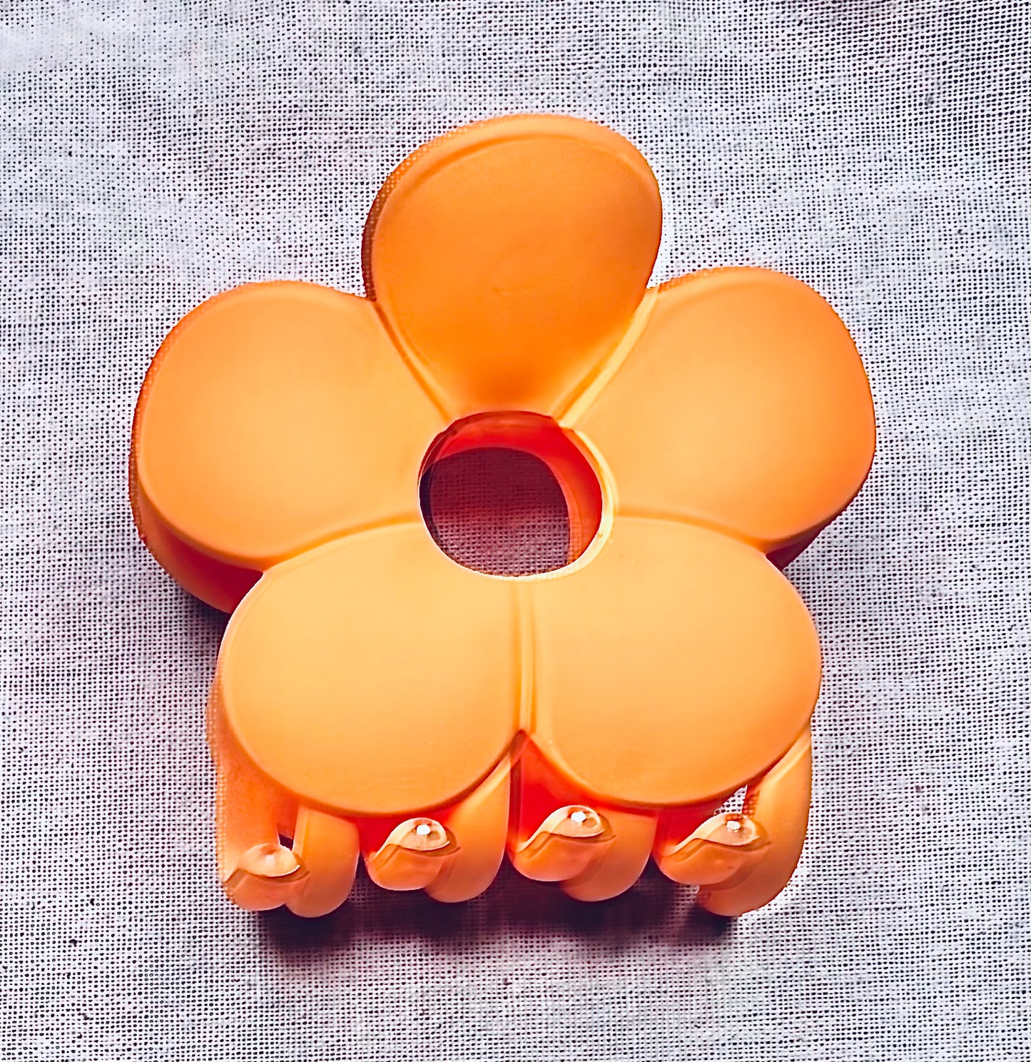 Haarspeld bloem, matte kleur, 7 cm