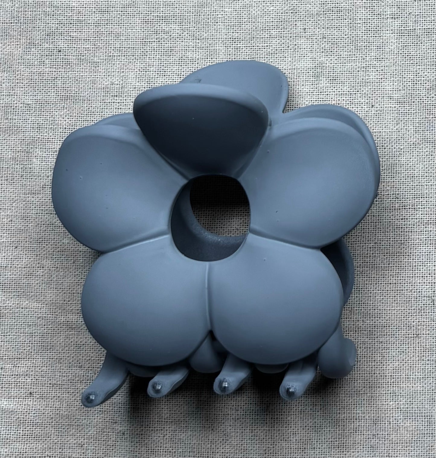 Haarspeld bloem, matte kleur, 7 cm