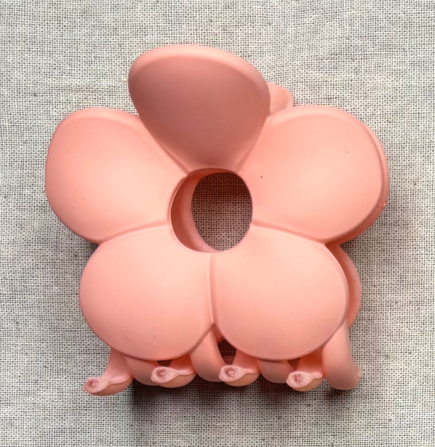 Haarspeld bloem, matte kleur, 7 cm