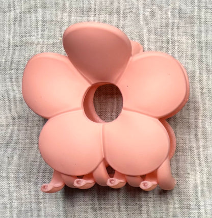 Haarspeld bloem, matte kleur, 7 cm