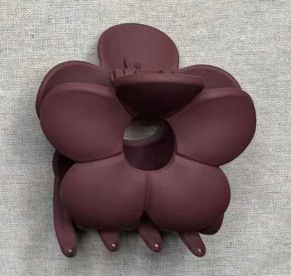 Haarspeld bloem, matte kleur, 7 cm
