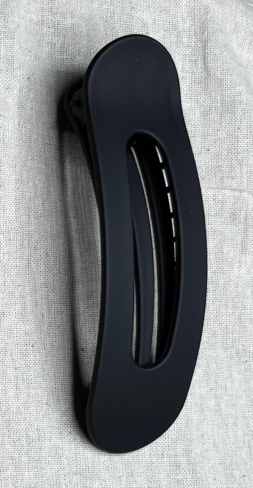 Oval brooch, matte color, 11 cm