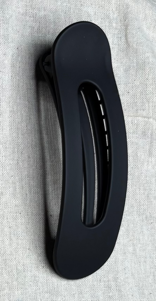 Oval brooch, matte color, 11 cm