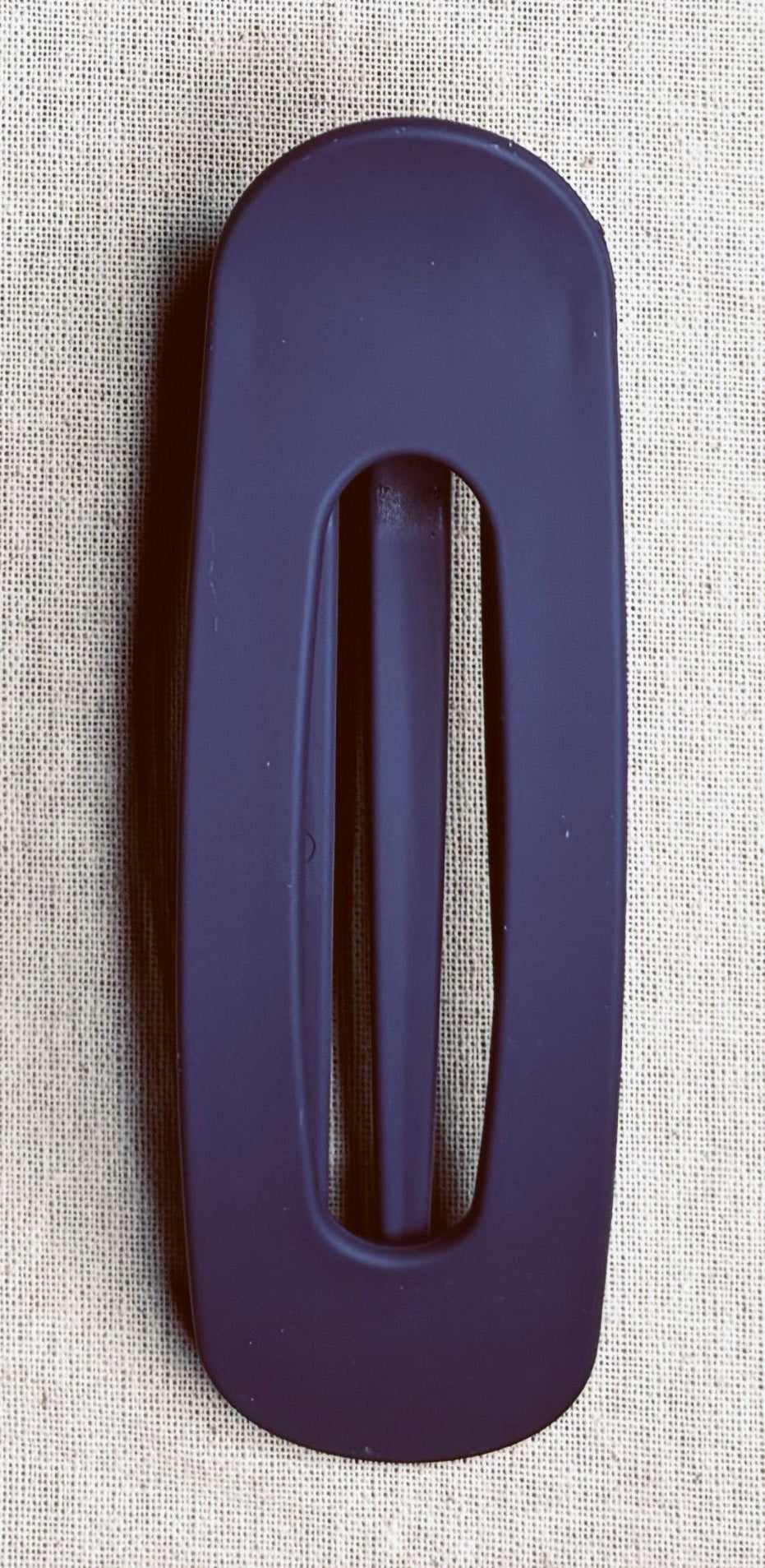 Oval brooch, matte color, 11 cm