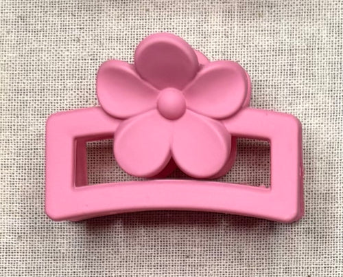 Haarklem met bloemetje, 4,5 cm